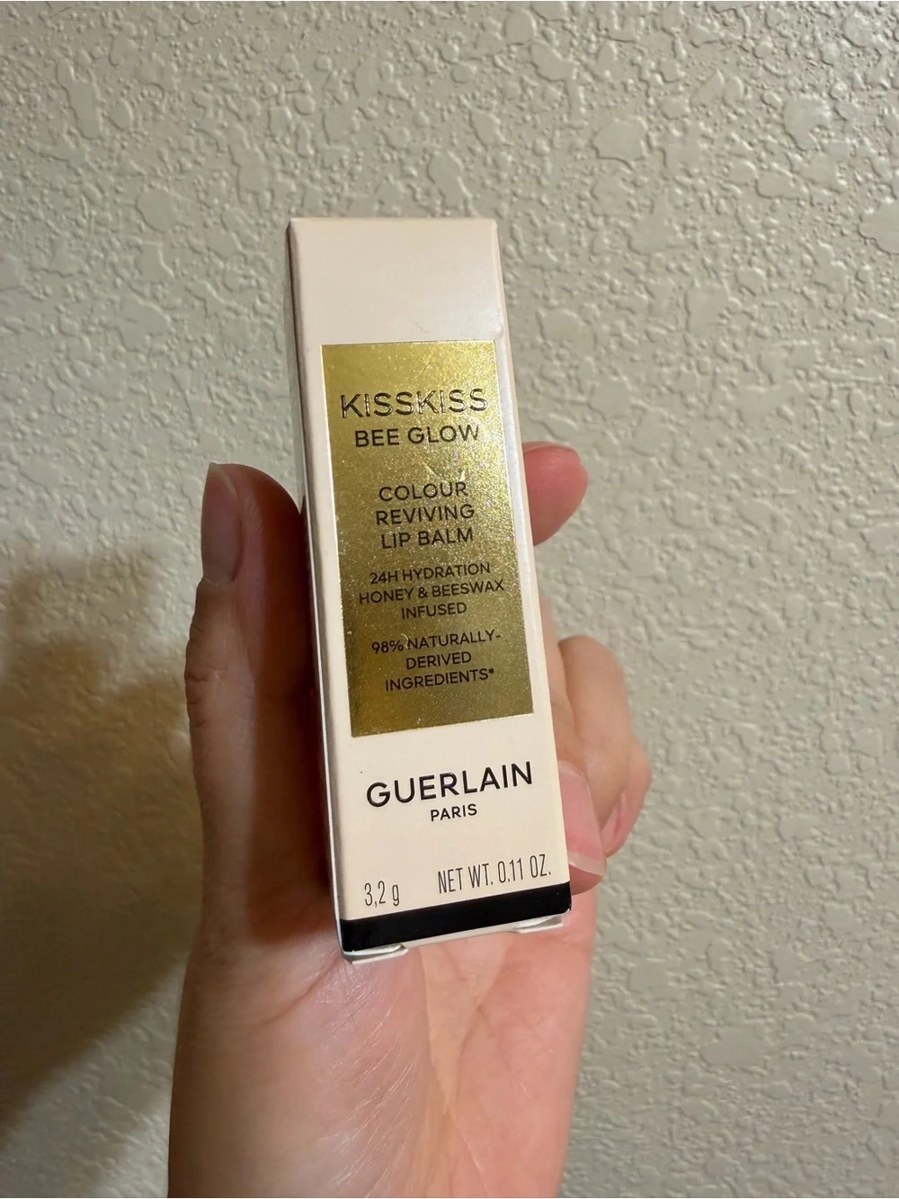 NEW Guerlain KissKiss Bee Glow 358 Pearly Rose Lip Balm 3.2g